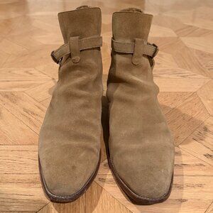 Saint Laurent Suede Wyatt Jodhpur Boots